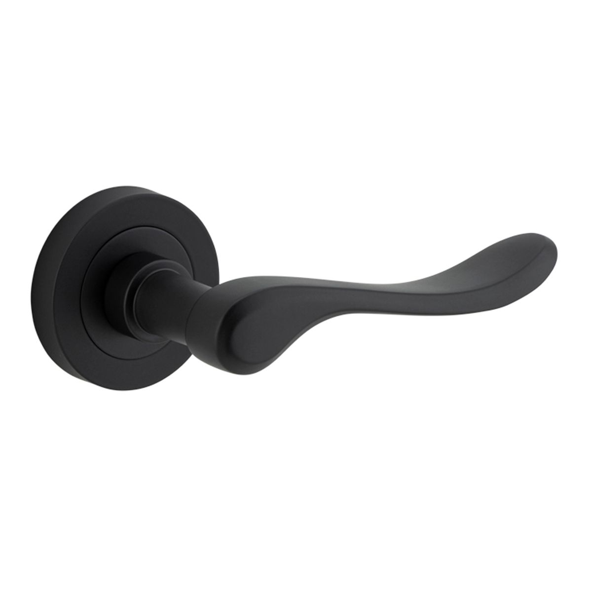 20793 - Stirling Lever - Round Rose - Matt Black - Passage
