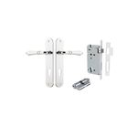 11724KENTR60KK - Sarlat Lever - Oval Backplate Entrance Kit with High Security Lock - Polished Chrome - Entrance