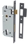 6066 - 85mm Euro Mortice Locks - 45mm Backset - Matt Black