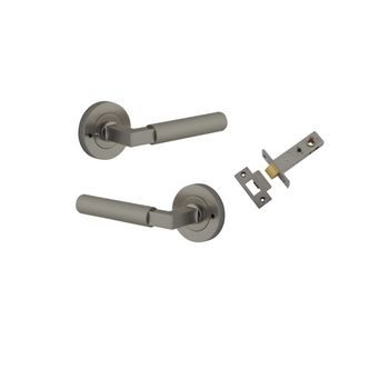 Brunswick Lever - Round Rose Privacy Kit (Inbuilt Privacy)