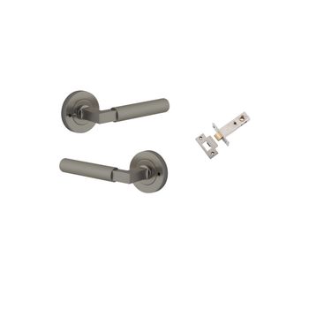 Brunswick Lever - Round Rose Privacy Kit (Inbuilt Privacy)