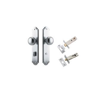 Paddington Knob - Shouldered Backplate Privacy Kit with Privacy Turn