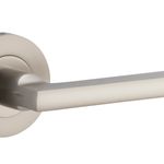9219KIBPRIV60 - Baltimore Lever - Round Rose (Inbuilt Privacy) - Satin Nickel - Privacy