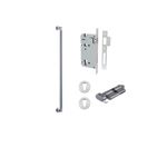 0485KENTR60KT - Berlin Pull Handle - 600mm Entrance Kit with Separate High Security Lock - Brushed Chrome - Entrance