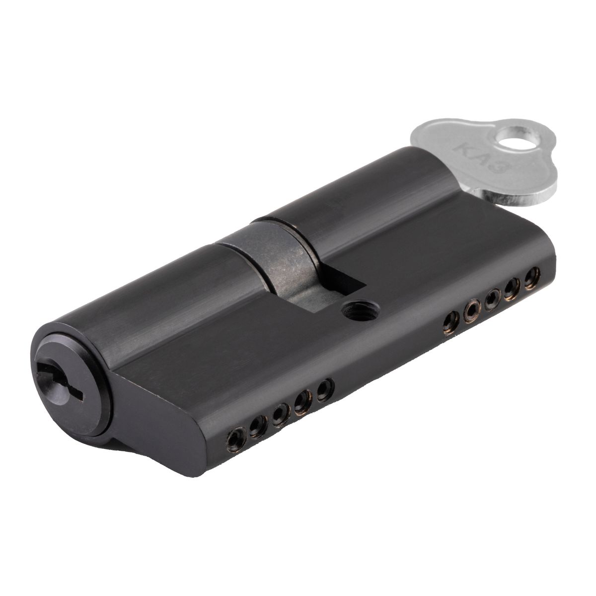 21653 - Euro Cylinder Dual Function 5 Pin - Matt Black - Entrance
