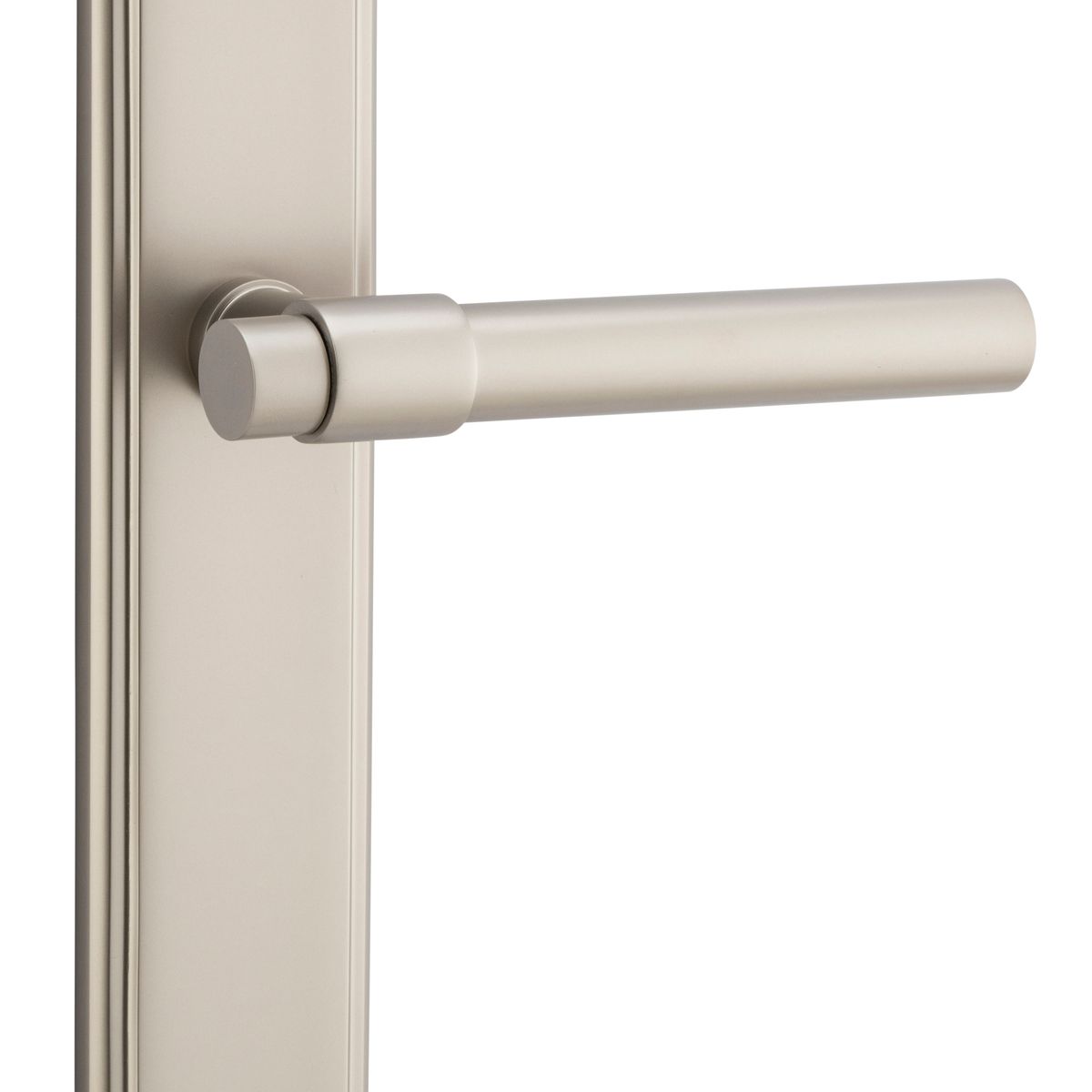 14902 - Helsinki Lever - Stepped Backplate - Satin Nickel - Passage