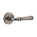 0317KIBPRIV60 - Verona Lever - Round Rose (Inbuilt Privacy) - Distressed Nickel - Privacy