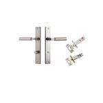 14750KPRIV60 - Berlin Lever - Rectangular Backplate Privacy Kit - Satin Nickel - Privacy