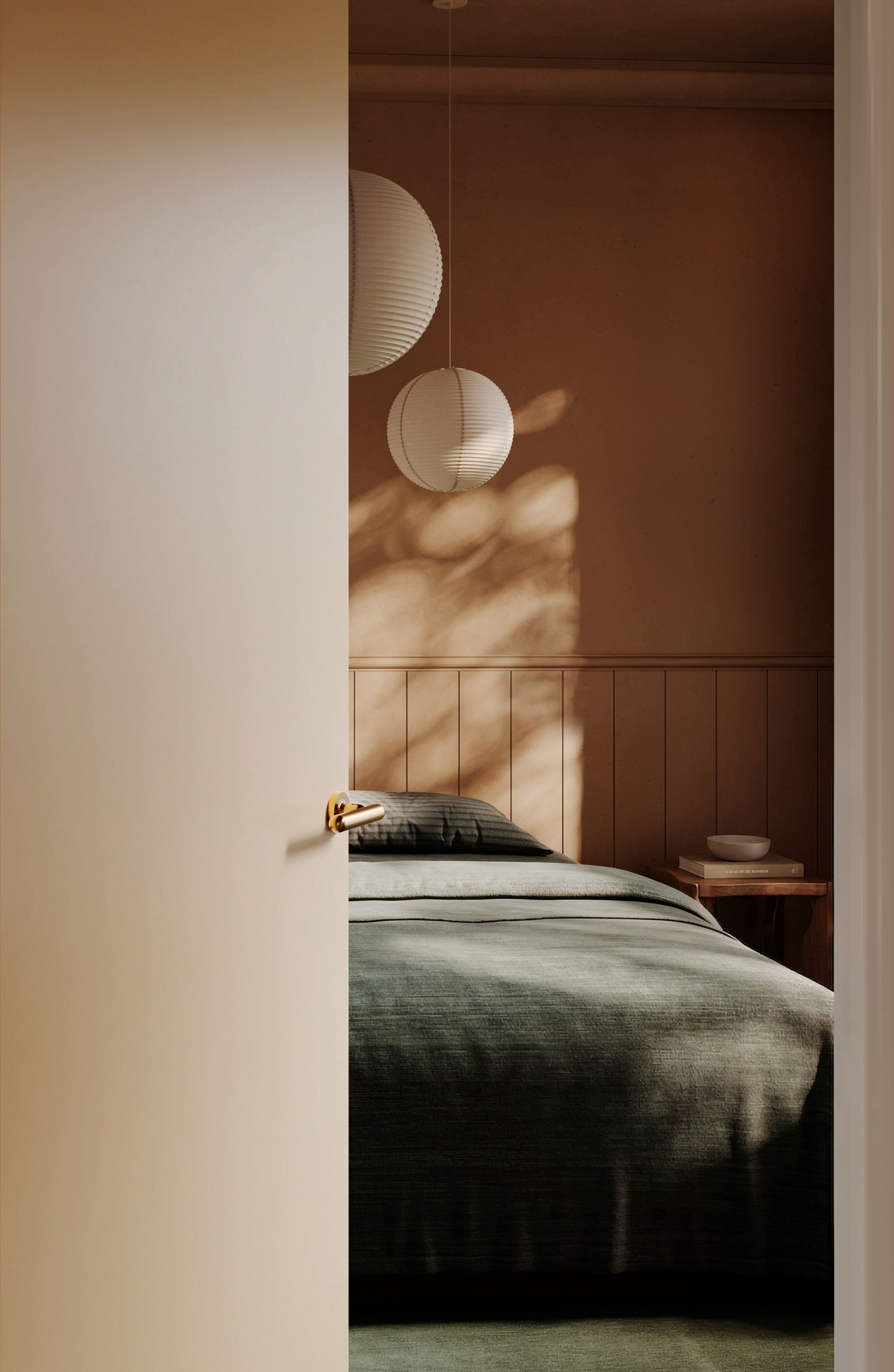 24000 - Puerto Lever - Round Rose - Brushed Gold PVD - Passage