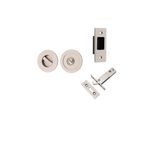 21439 - Round Sliding Door Pull Privacy Kit with Inbuilt Privacy Turn - Satin Nickel - Privacy