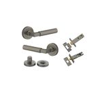 16872KPRIV60 - Berlin Lever - Round Rose Privacy Kit - Graphite PVD - Privacy