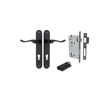 Stirling Lever - Oval Backplate Entrance Kit with High Security Lock