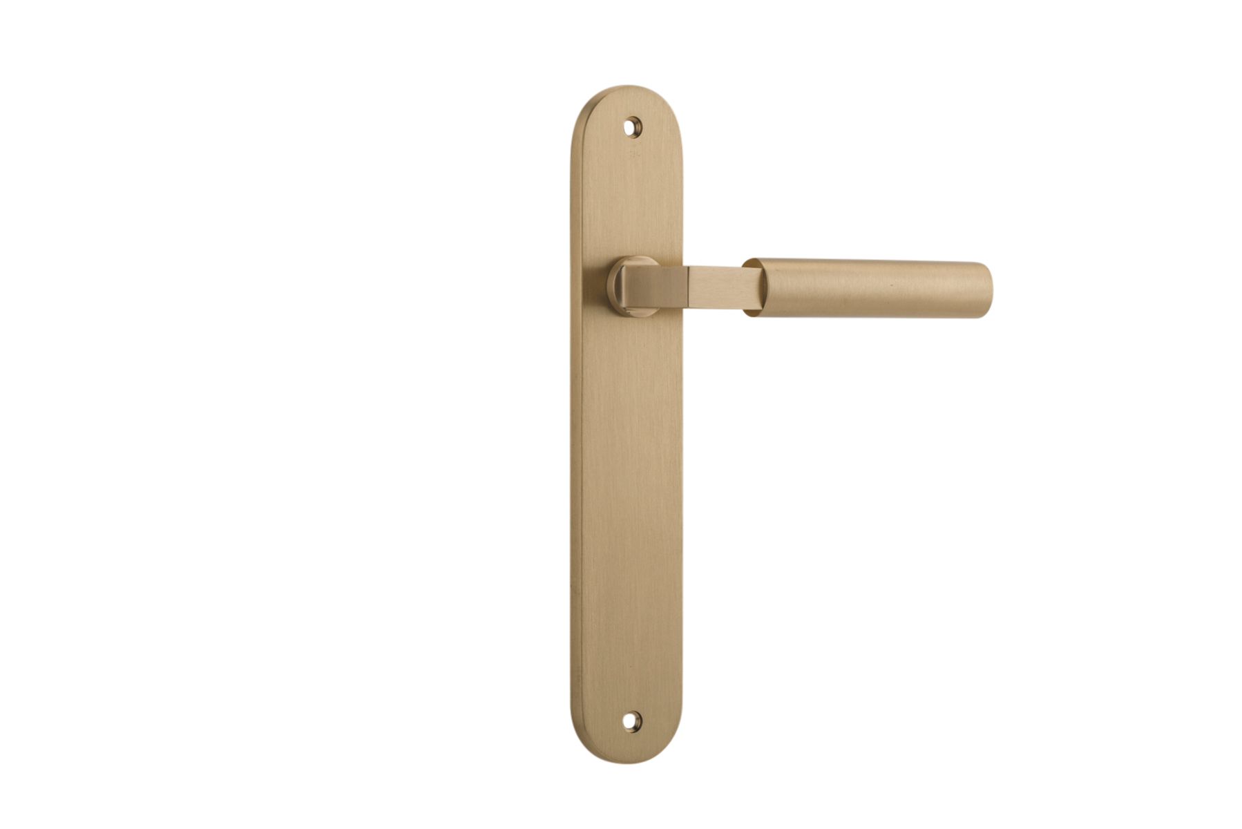 15266 - Berlin Lever - Oval Backplate - Brushed Brass - Passage