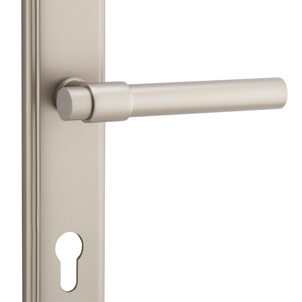 14902E85 - Helsinki Lever - Stepped Backplate - Satin Nickel - Entrance