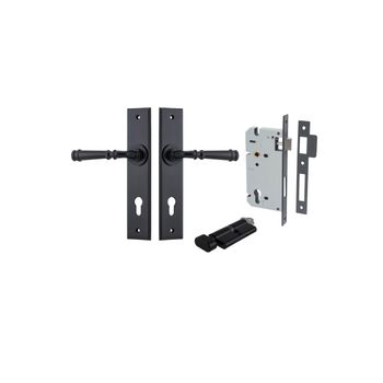 Verona Lever - Chamfered Backplate Entrance Kit with High Security Lock