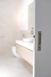 21419P - Rectangular Sliding Door Pull Privacy Kit with Privacy Turn - Satin Nickel - Privacy