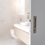 21419P - Rectangular Sliding Door Pull Privacy Kit with Privacy Turn - Satin Nickel - Privacy