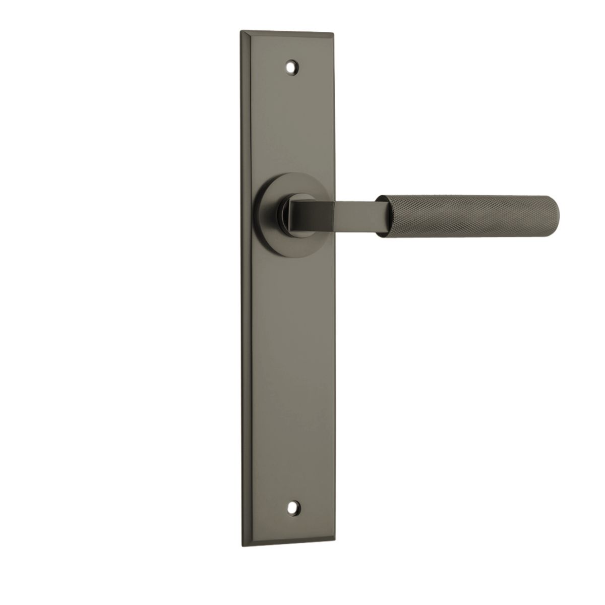 16896 - Brunswick Lever - Chamfered Backplate - Graphite PVD - Passage