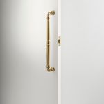 21852 - Roller Latch with Face Plate and Striker - Polished Brass
