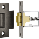 21857 - Roller Latch with Face Plate and Striker - Distressed Nickel