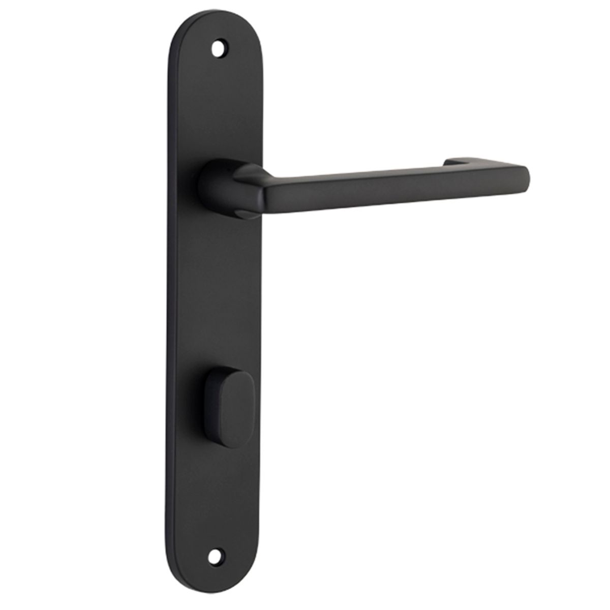 12852P85 - Baltimore Return Lever - Oval Backplate - Matt Black - Privacy