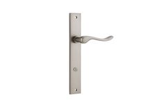 14920P85 - Stirling Lever - Rectangular Backplate - Satin Nickel - Privacy
