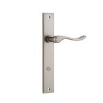 14920P85 - Stirling Lever - Rectangular Backplate - Satin Nickel - Privacy