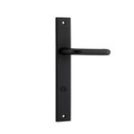 12844P85 - Oslo Lever - Rectangular Backplate - Matt Black - Privacy