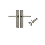 16604KPASS60 - Helsinki Lever - Chamfered Backplate Passage Kit - Graphite PVD - Passage