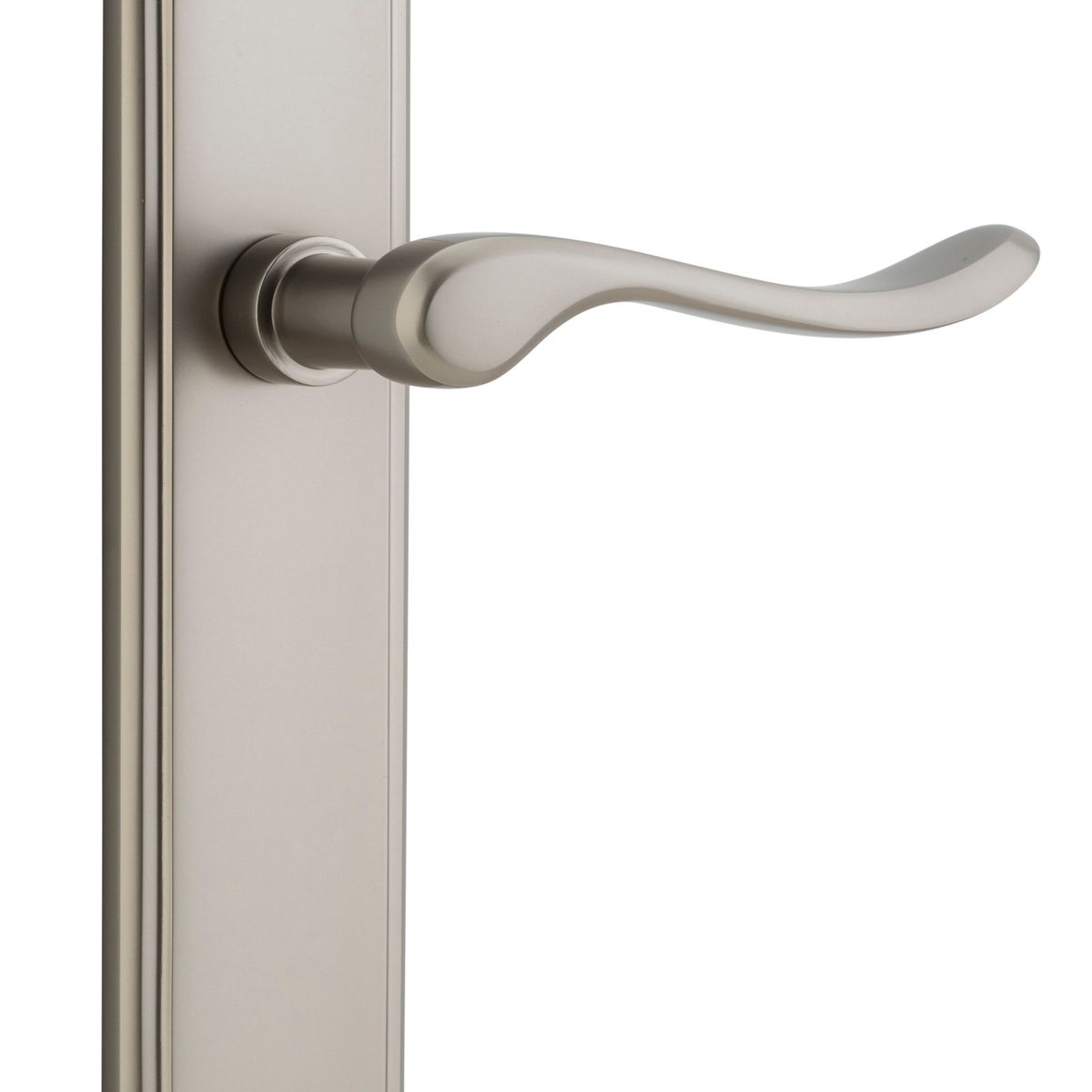 14926 - Stirling Lever - Stepped Backplate - Satin Nickel - Passage