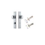 11822KPRIV60 - Cambridge Knob - Rectangular Backplate Privacy Kit with Privacy Turn - Polished Chrome - Privacy