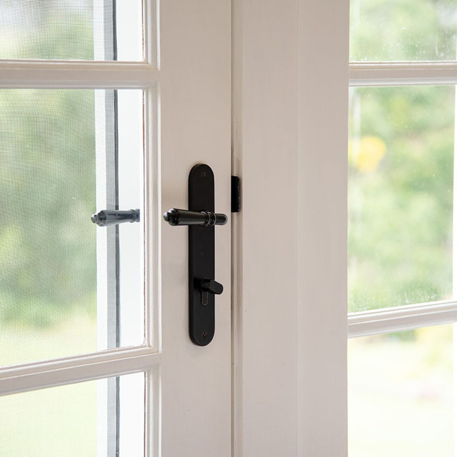 12224KPASS60 - Sarlat Lever - Oval Backplate Passage Kit - Brushed Chrome - Passage