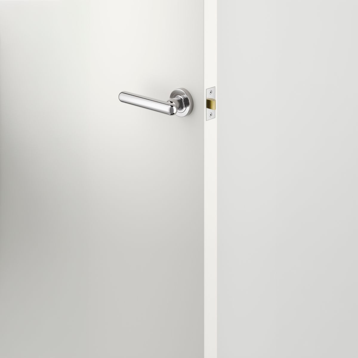24004KPASS60 - Puerto Lever - Round Rose Passage Kit - Polished Chrome - Passage