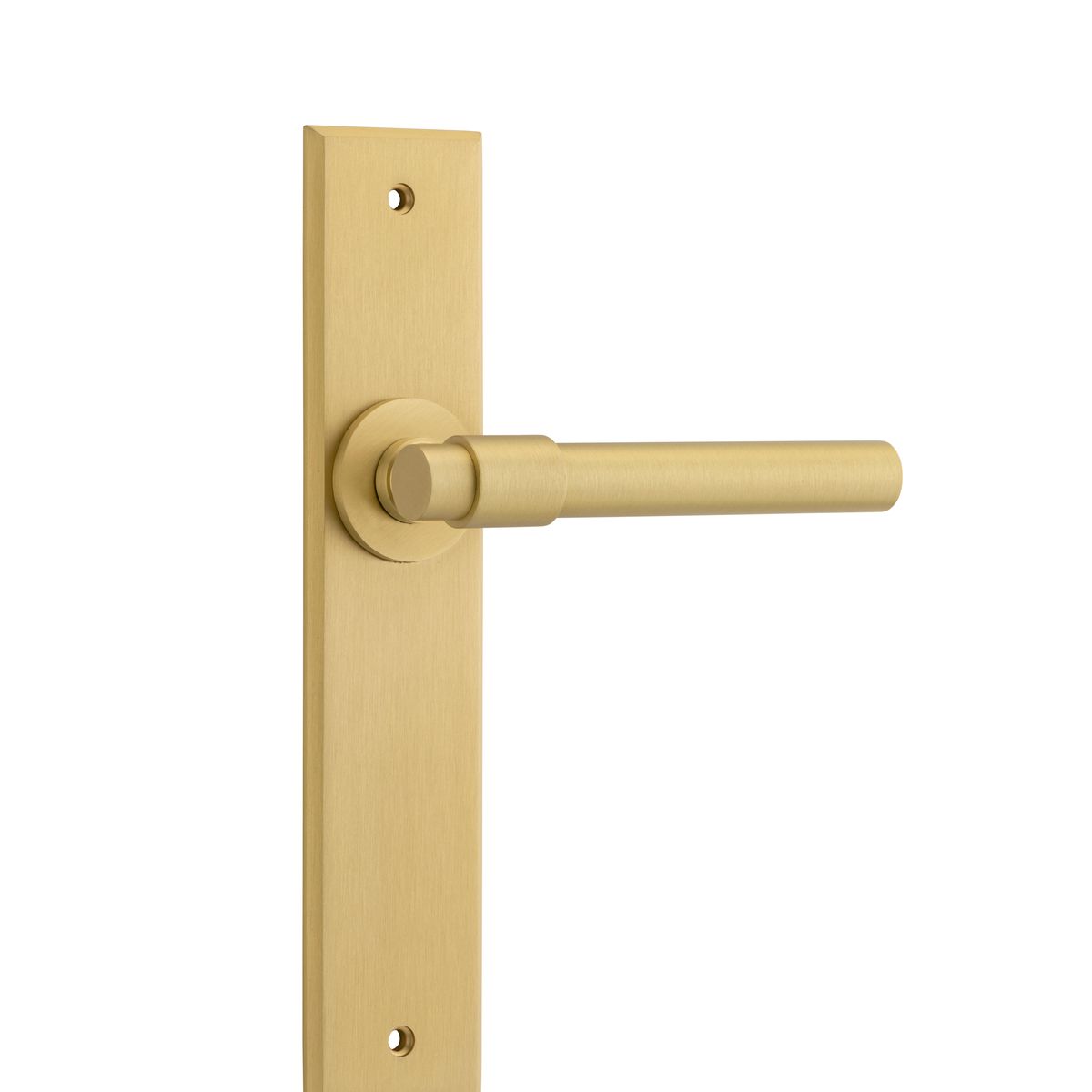 16404 - Helsinki Lever - Chamfered Backplate - Brushed Gold PVD - Passage