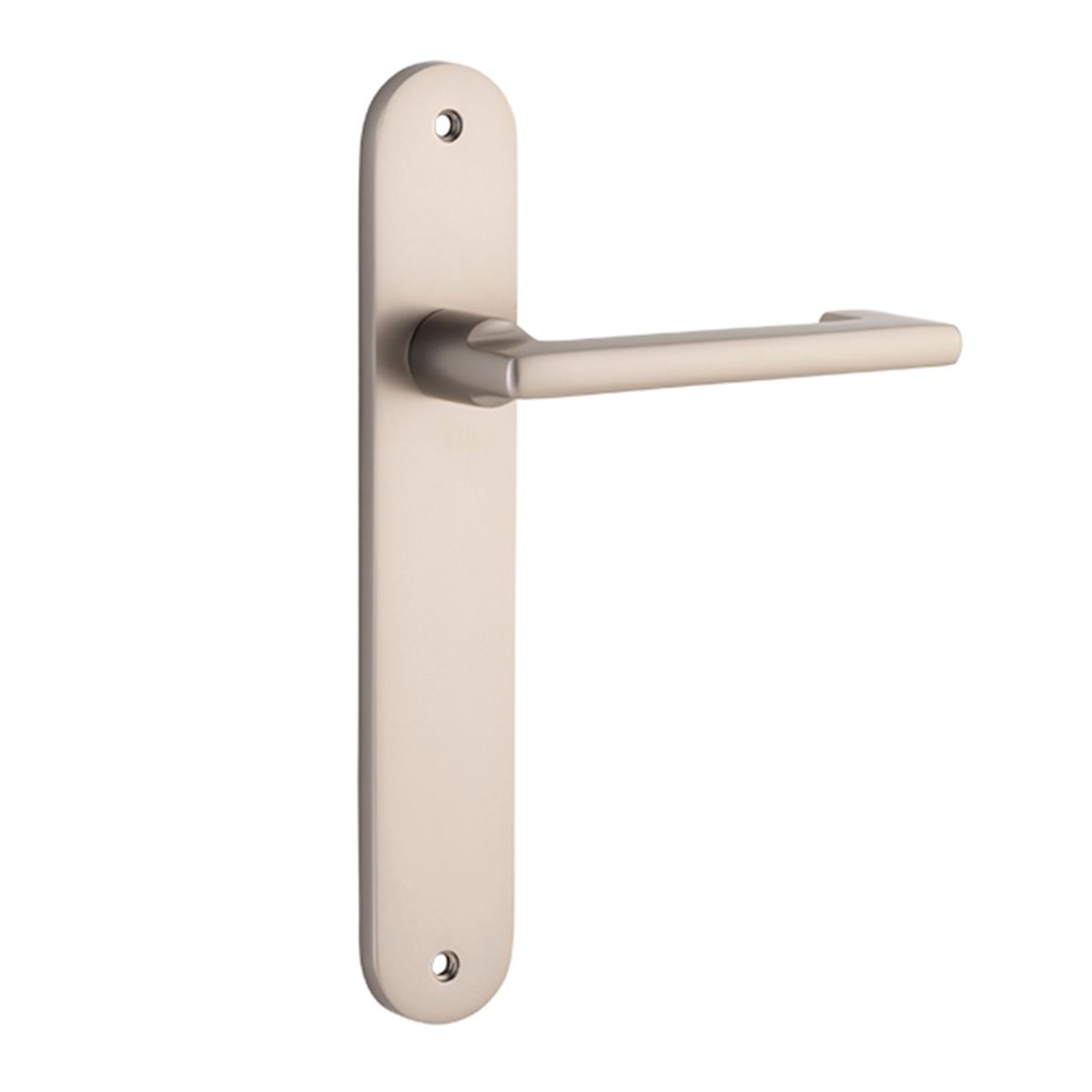 14852 - Baltimore Return Lever - Oval Backplate - Satin Nickel - Passage