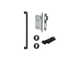 9433KENTR60KT - Brunswick Pull Handle - 450mm Entrance Kit with Separate High Security Lock - Matt Black - Entrance