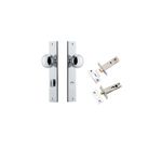 11820KPRIV60 - Paddington Knob - Rectangular Backplate Privacy Kit with Privacy Turn - Polished Chrome - Privacy