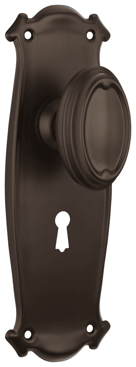 Bungalow Door Knob - Long Backplate