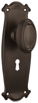 Bungalow Door Knob - Long Backplate