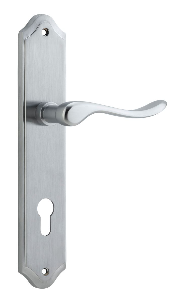 12422E85 - Stirling Lever - Shouldered Backplate - Brushed Chrome - Entrance