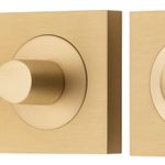 21725 - Accessibility Privacy Turn with Indicator - Square - Brushed Brass