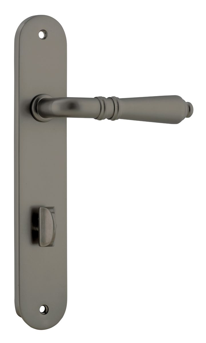16824P85 - Sarlat Lever - Oval Backplate - Graphite PVD - Privacy