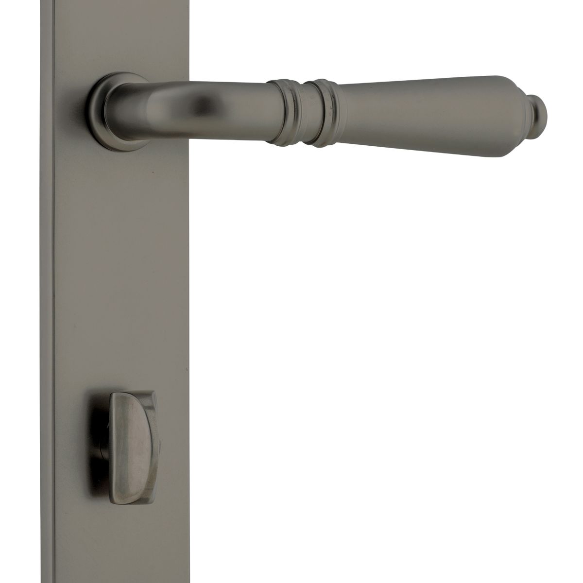 16824P85 - Sarlat Lever - Oval Backplate - Graphite PVD - Privacy