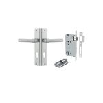 12396KENTR60KK - Helsinki Lever - Rectangular Backplate Entrance Kit with High Security Lock - Brushed Chrome - Entrance