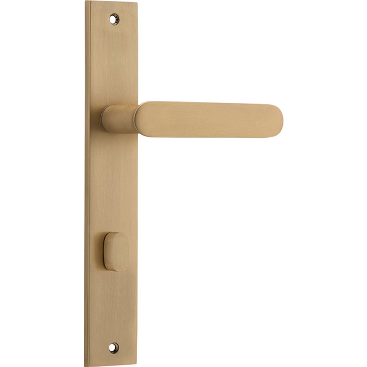 15248P85 - Bronte Lever - Rectangular Backplate - Brushed Brass - Privacy