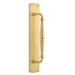 17100 - Sarlat Pull Handle on Backplate - Brushed Gold PVD