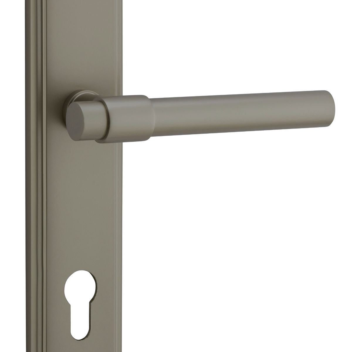 16602E85 - Helsinki Lever - Stepped Backplate - Graphite PVD - Entrance