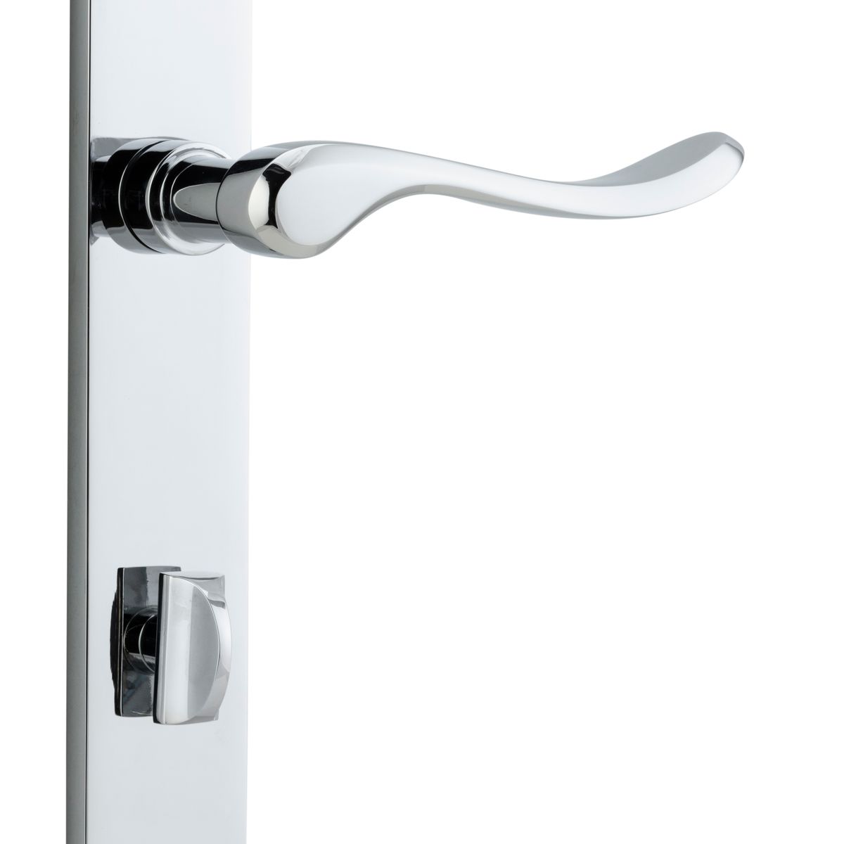 11920P85 - Stirling Lever - Rectangular Backplate - Polished Chrome - Privacy