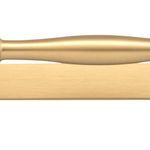 21076B - Sarlat Cabinet Pull with Backplate - CTC160mm - Brushed Brass