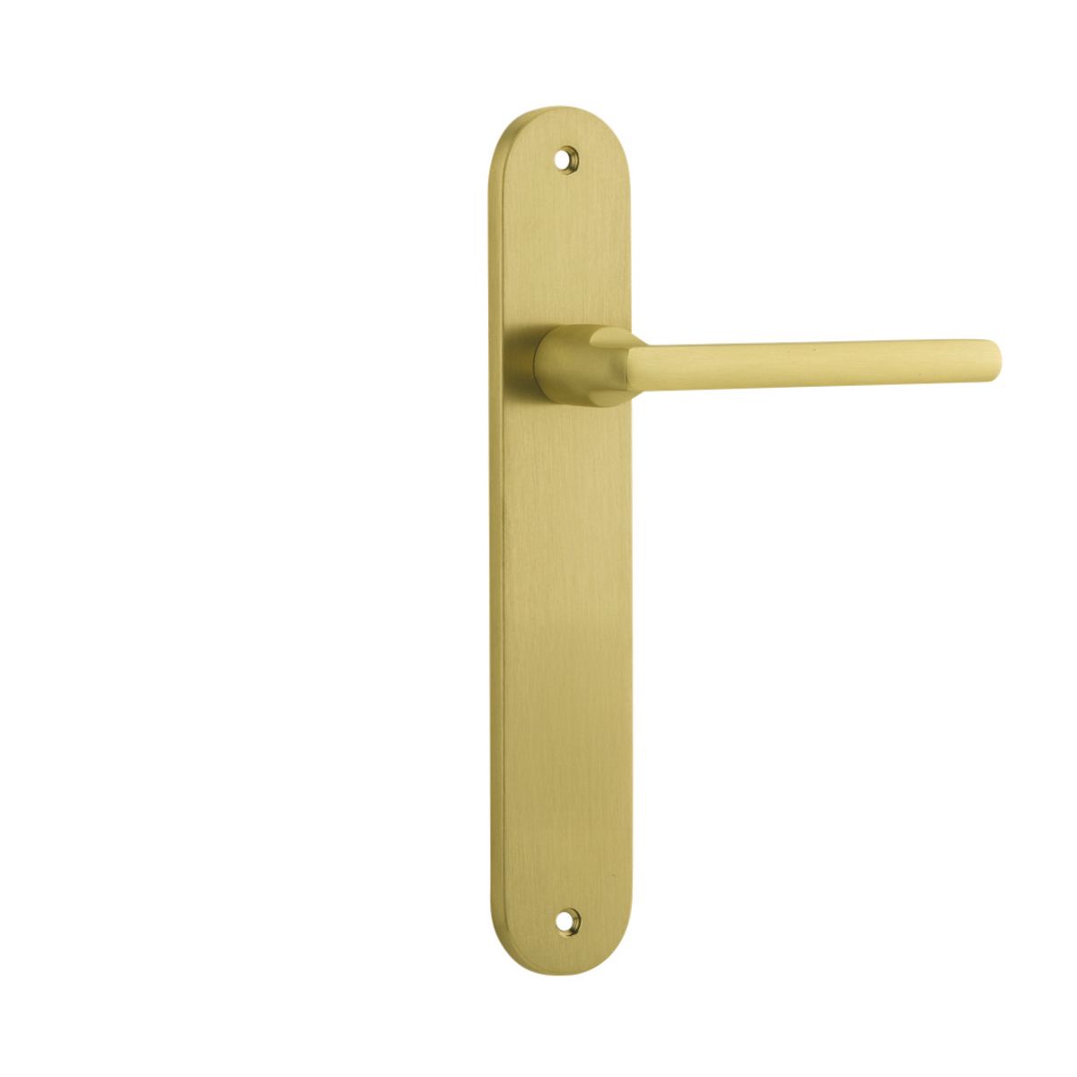 16326 - Baltimore Lever - Oval Backplate - Brushed Gold PVD - Passage